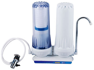 Double countertop water filter EWC-J-N4